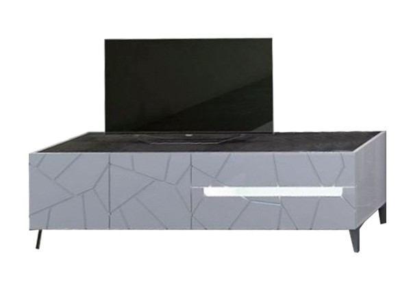 Porta TV modello Kenia con cassa e frontale bianco lucido. Porta TV modello Kenia con cassa e frontale bianco lucido.