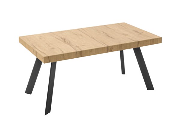 Tavolo Bold piedi p15 nero e piano p49w colore naturale Tavolo Bold piedi p15 nero e piano p49w colore naturale